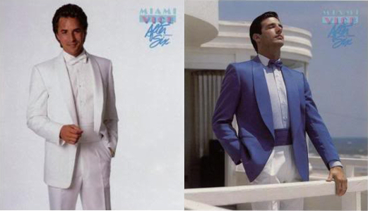 White Heat (modeled by Don Johnson) and Fiesta Blue jackets shown with their matching accessories.
